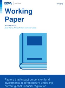 Working Paper - Factors that impact on pension fund investments in infrastructure under the current global financial regulation - BBVA Research