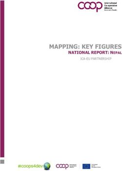MAPPING: KEY FIGURES NATIONAL REPORT: NEPAL - ICA-EU PARTNERSHIP - Coops4dev