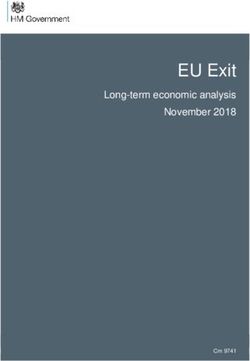 EU Exit Long-term economic analysis November 2018 - Cm 9741 - Il Foglio