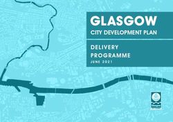 GLASGOW CITY DEVELOPMENT PLAN DELIVERY PROGRAMME - JUNE 2021