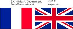 BASH Music Department - Tour of France and the UK March 25 to April 5, 2021 - Boyertown Area School District