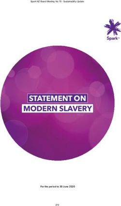 STATEMENT ON MODERN SLAVERY