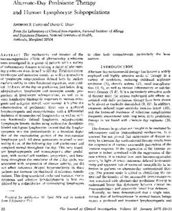 Alternate-Day Prednisone Therapy and Human Lymphocyte Subpopulations