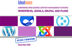 WORDPRESS, JOOMLA, DRUPAL AND PLONE - COMPARING OPEN SOURCE CONTENT MANAGEMENT SYSTEMS