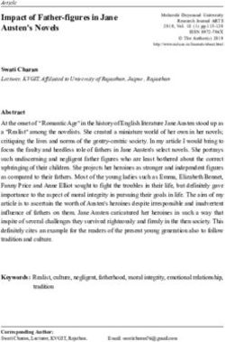 Impact of Father-figures in Jane Austen's Novels - Maharshi ...