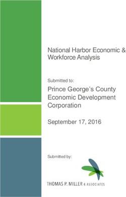 National Harbor Economic & Workforce Analysis Prince George's County Economic Development Corporation September 17, 2016