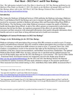Fact Sheet - 2022 Part C and D Star Ratings - CMS