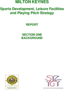MILTON KEYNES Sports Development, Leisure Facilities and Playing Pitch Strategy - REPORT