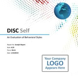 DISC Self An Evaluation of Behavioral Styles - Assessments 24x7