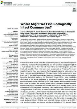 Where Might We Find Ecologically Intact Communities? - Frontiers