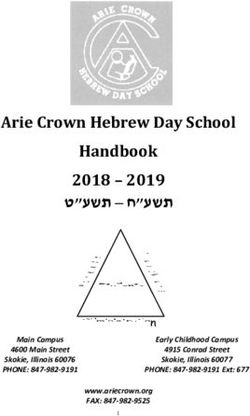 Arie Crown Hebrew Day School Handbook 2018 2019