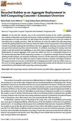 Recycled Rubber as an Aggregate Replacement in Self-Compacting Concrete-Literature Overview - MDPI