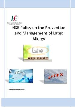 HSE Policy on the Prevention and Management of Latex Allergy