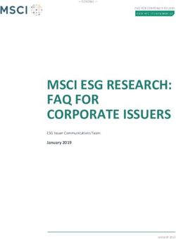 MSCI ESG RESEARCH: FAQ FOR CORPORATE ISSUERS - January 2019
