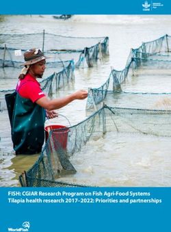 FISH: CGIAR Research Program on Fish Agri-Food Systems Tilapia health research 2017-2022: Priorities and partnerships