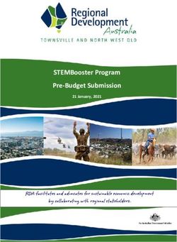 STEMBooster Program Pre-Budget Submission - 21 January, 2021 - RDA facilitates and advocates for sustainable economic development
