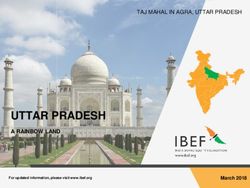 UTTAR PRADESH A RAINBOW LAND - TAJ MAHAL IN AGRA, UTTAR PRADESH - IBEF