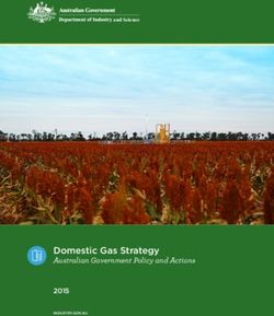 Domestic Gas Strategy - Australian Government Policy and Actions 2015