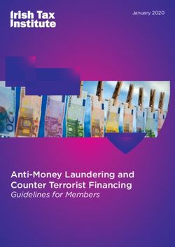 Anti-Money Laundering and Counter Terrorist Financing - Guidelines for Members - January 2020