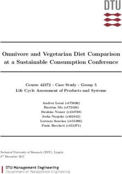 Omnivore and Vegetarian Diet Comparison at a Sustainable Consumption Conference - CBS