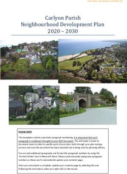 Neighbourhood Development Plan 2020 2030