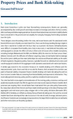 Property Prices and Bank Risk-taking - Giovanni Dell'Ariccia*