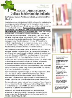 College & Scholarship Bulletin - FAFSA and Dream Act Financial Aid Applications Due March 2 - Modesto High School
