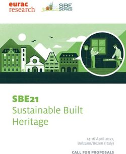 SBE21 Sustainable Built Heritage - CALL FOR PROPOSALS - IEA SHC
