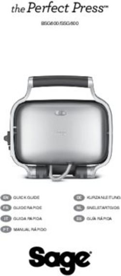 The Perfect Press BSG600/SSG600 - Sage Appliances