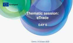 Thematic session: eTrade - DAY 5 Online | 9 October 2020 - EU4Digital