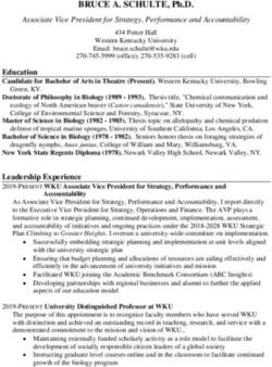 BRUCE A. SCHULTE, Ph.D - Western Kentucky University