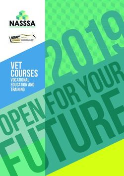 VET COURSES vocational education and training - NASSSA
