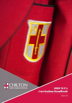 2019 NCEA Curriculum Handbook - Year 13 - Chilton Saint James School