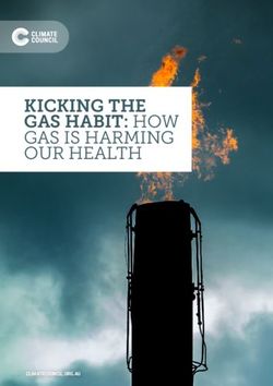 KICKING THE GAS HABIT: HOW GAS IS HARMING OUR HEALTH - CLIMATECOUNCIL.ORG.AU - Climate Council