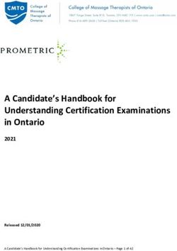 A Candidate's Handbook for Understanding Certification Examinations in Ontario - 2021 Released 12/01/2020