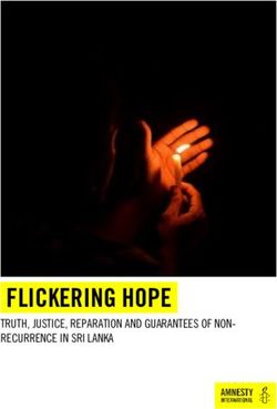 FLICKERING HOPE TRUTH, JUSTICE, REPARATION AND GUARANTEES OF NON-RECURRENCE IN SRI LANKA - Amnesty International USA