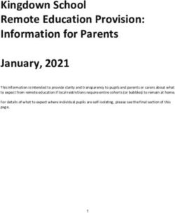 Kingdown School Remote Education Provision: Information for Parents January, 2021 - Amazon AWS