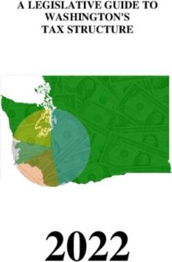 2022 A LEGISLATIVE GUIDE TO WASHINGTON'S TAX STRUCTURE