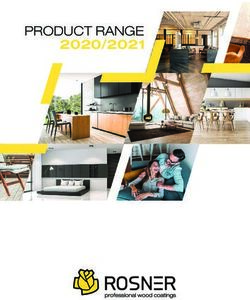 PRODUCT RANGE 2020/2021 - Rosner International