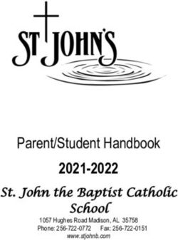 Parent/Student Handbook - 2021-2022 St. John the Baptist Catholic School - St. John the Baptist ...