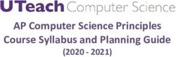 AP Computer Science Principles Course Syllabus and Planning Guide - (2020 - 2021)