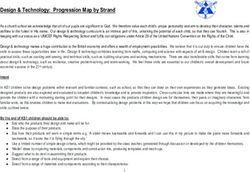 Design & Technology: Progression Map by Strand - realsmart