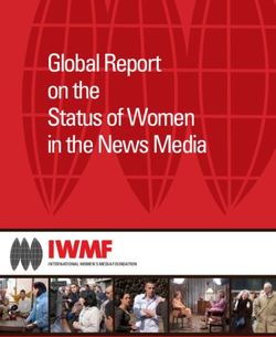 Global Report on the Status of Women in the News Media - INTERNATIONAL WOMEN'S MEDIA FOUNDATION
