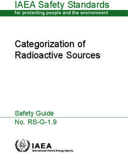 IAEA Safety Standards - for protecting people and the environment Categorization of Radioactive Sources