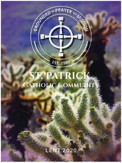 St. patrick Catholic Community - LENT 2020 - St. Patrick Catholic ...