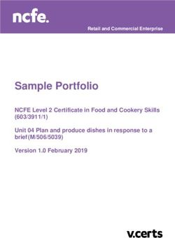 Sample Portfolio NCFE Level 2 Certificate In Food And Cookery Skills ...