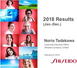 2018 Results (Jan.-Dec.) - Norio Tadakawa - Shiseido