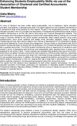 Enhancing Students Employability Skills via use of the Association of Chartered and Certified Accountants Student Membership Usha Mistry