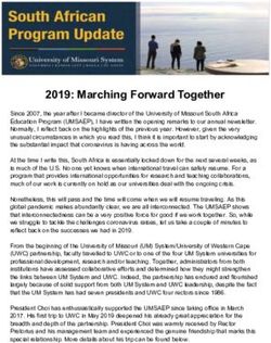 2019: Marching Forward Together - University of Missouri System