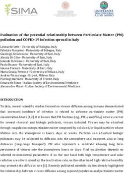 Evaluation of the potential relationship between Particulate Matter (PM) pollution and COVID-19 infection spread in Italy - SIMA